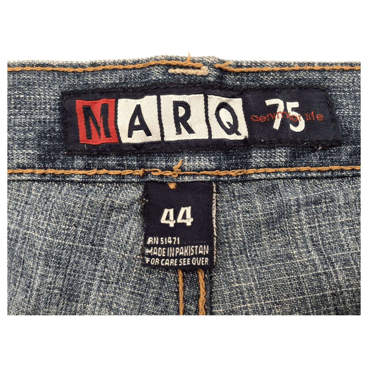 Marq 75 Men's Hip Hop Baggy Denim Jeans Y2K W44 L31