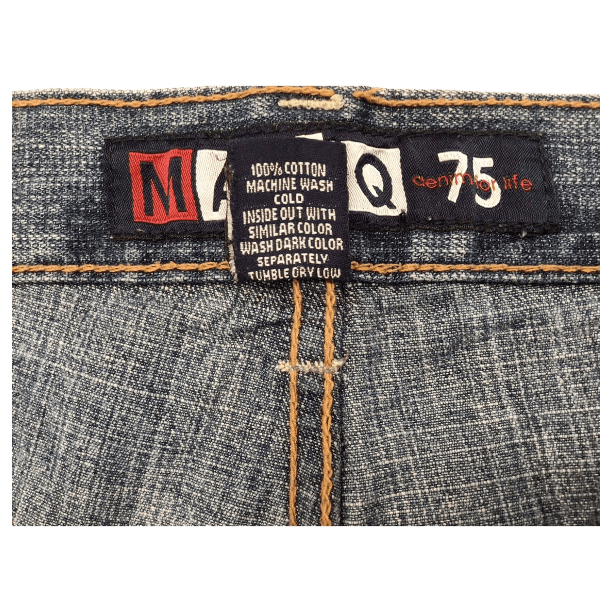 Marq 75 Men's Hip Hop Baggy Denim Jeans Y2K W44 L31