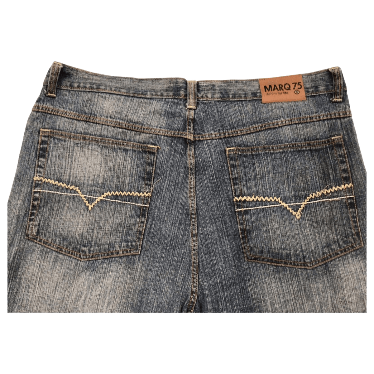 Marq 75 Men's Hip Hop Baggy Denim Jeans Y2K W44 L31