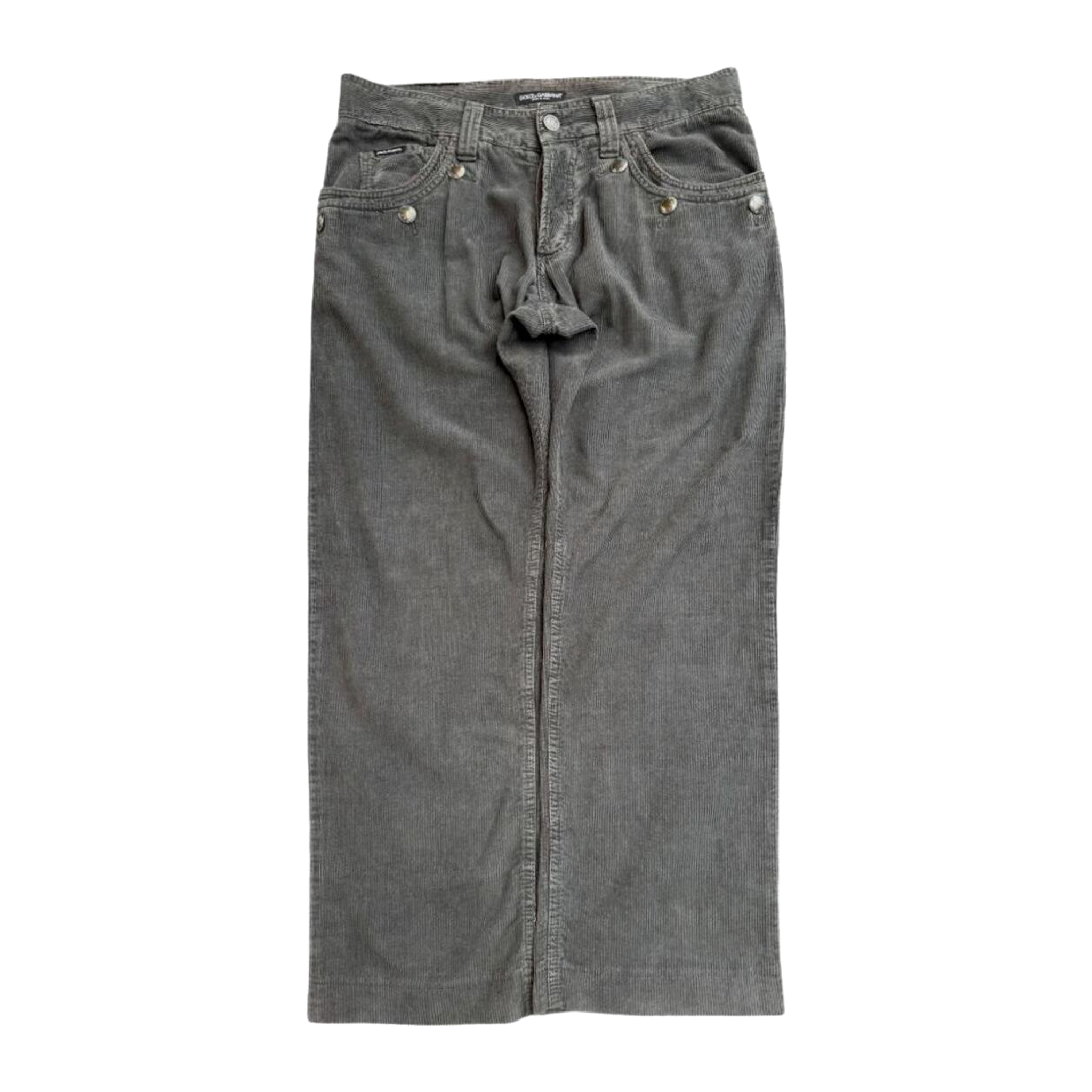 684 Dolce & Gabana Y2K Vintage Men's Loose Fit Corduroy Jeans W36