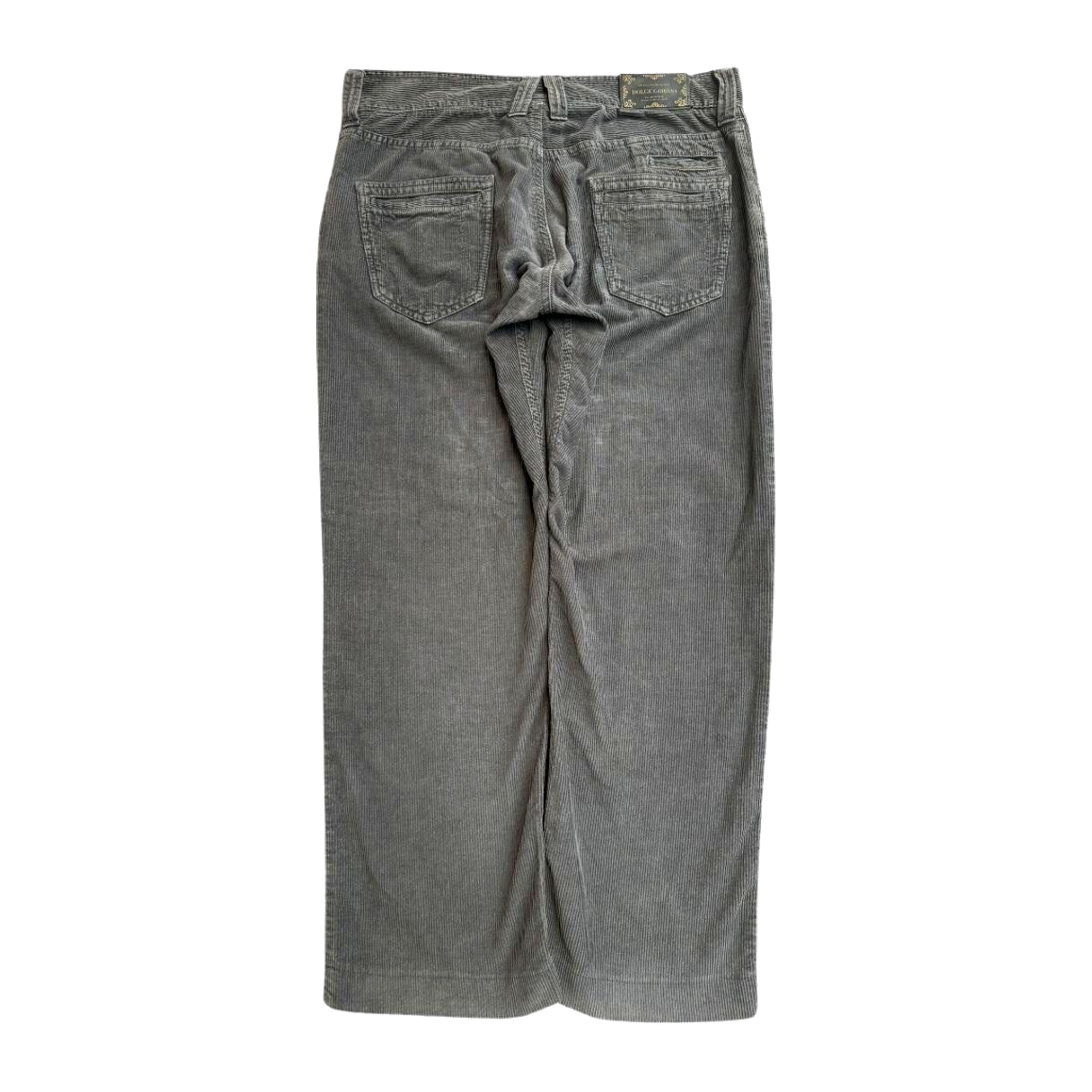 684 Dolce & Gabana Y2K Vintage Men's Loose Fit Corduroy Jeans W36