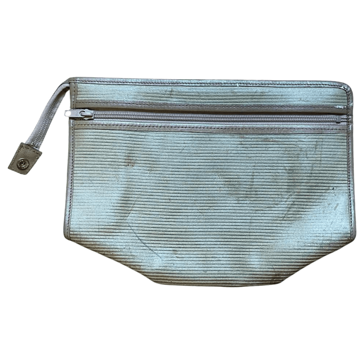 YVES SAINT LAURENT 1980's Vintage Clutch Bag Khaki