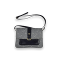 Pierre Cardin Vintage Leather Satchel Bag Navy