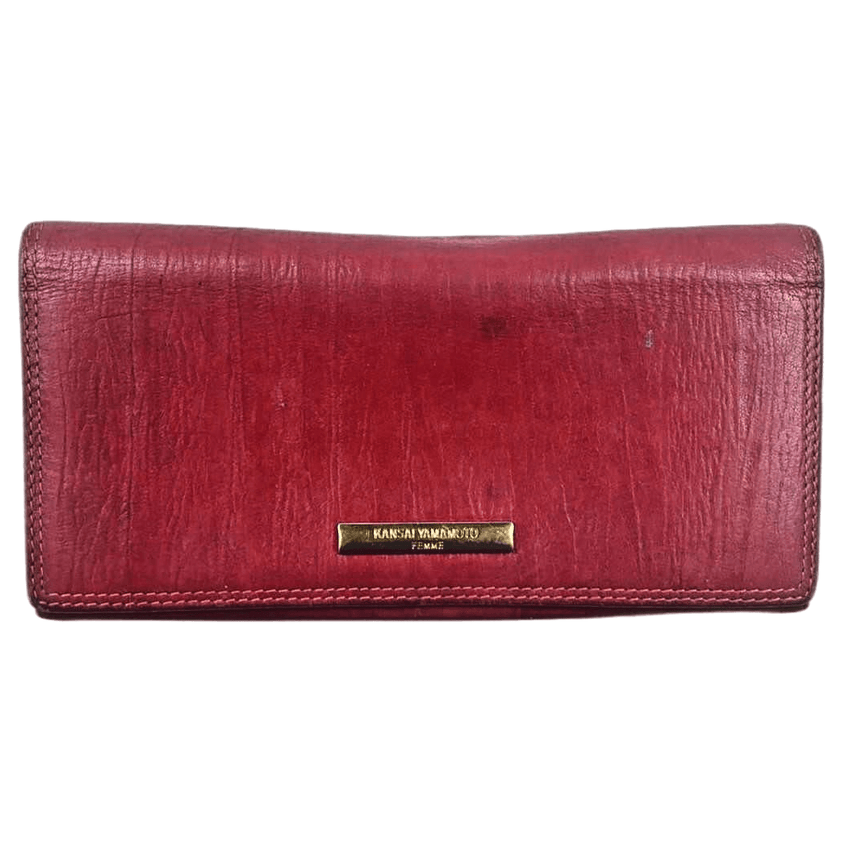 Kansai Yamamoto Femme Classic Vintage Leather Wallet Pink