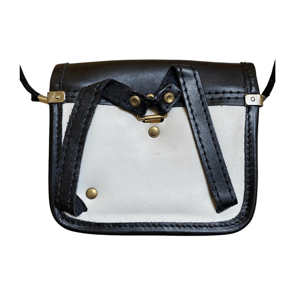 Japanese Vintage Micro Mini Leather Shoulder Bag White