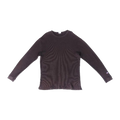 1750 Champion Long Sleeve Waffle Weave T Shirt Black XL