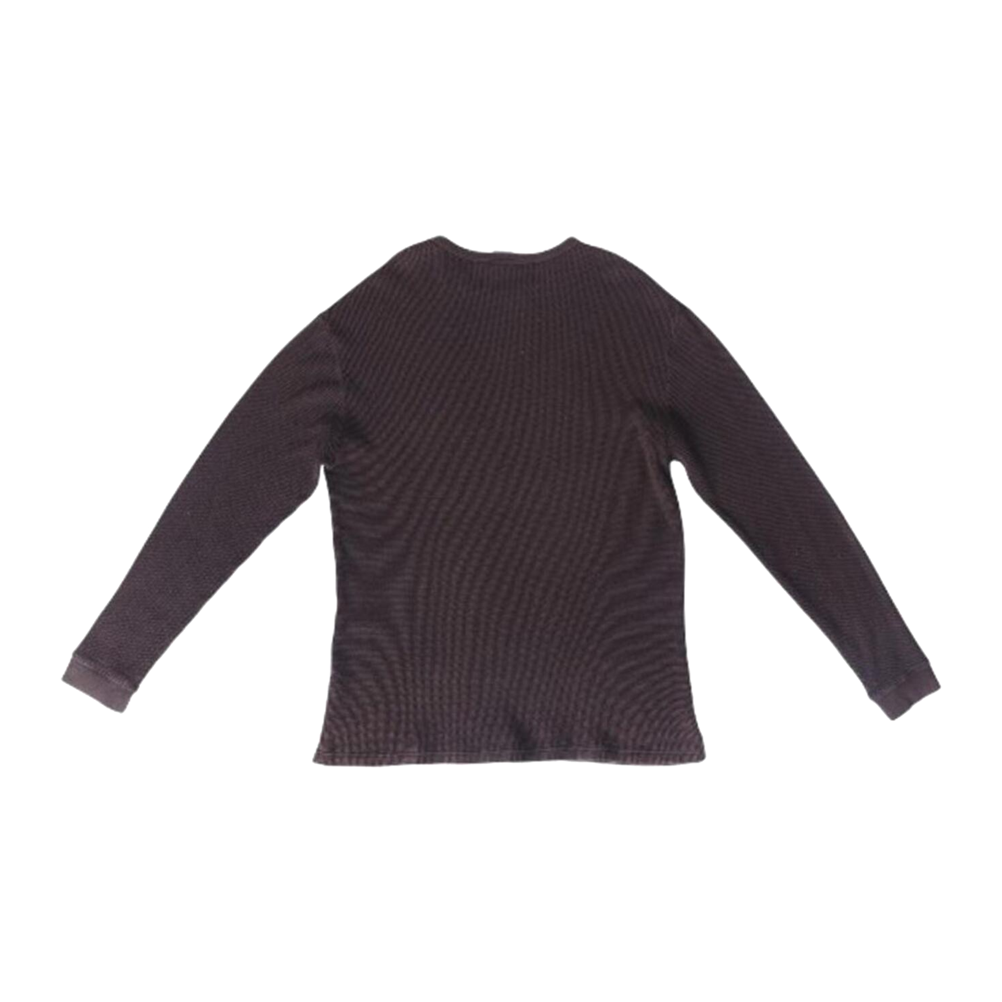 1750 Champion Long Sleeve Waffle Weave T Shirt Black XL