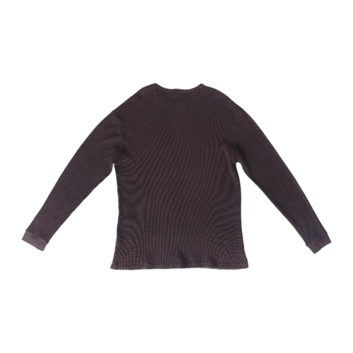 1750 Champion Long Sleeve Waffle Weave T Shirt Black XL