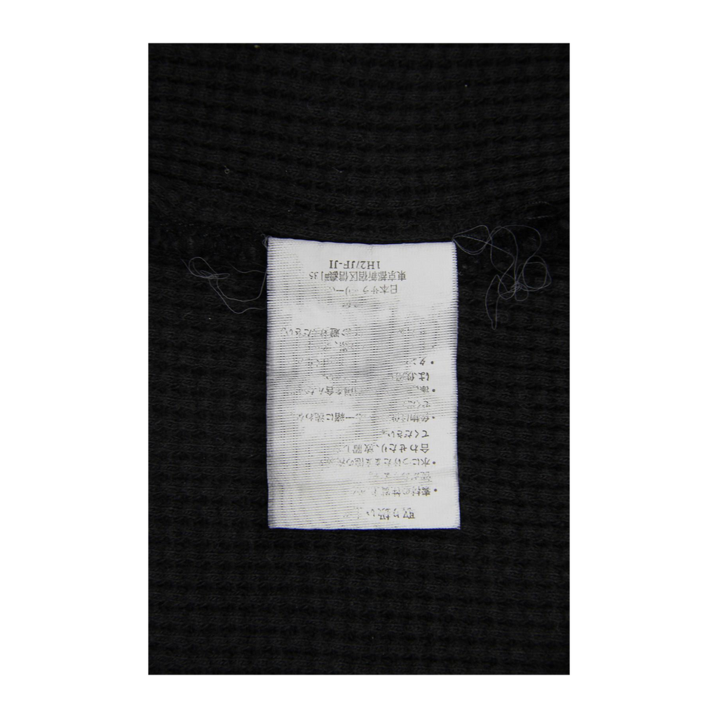 1750 Champion Long Sleeve Waffle Weave T Shirt Black XL