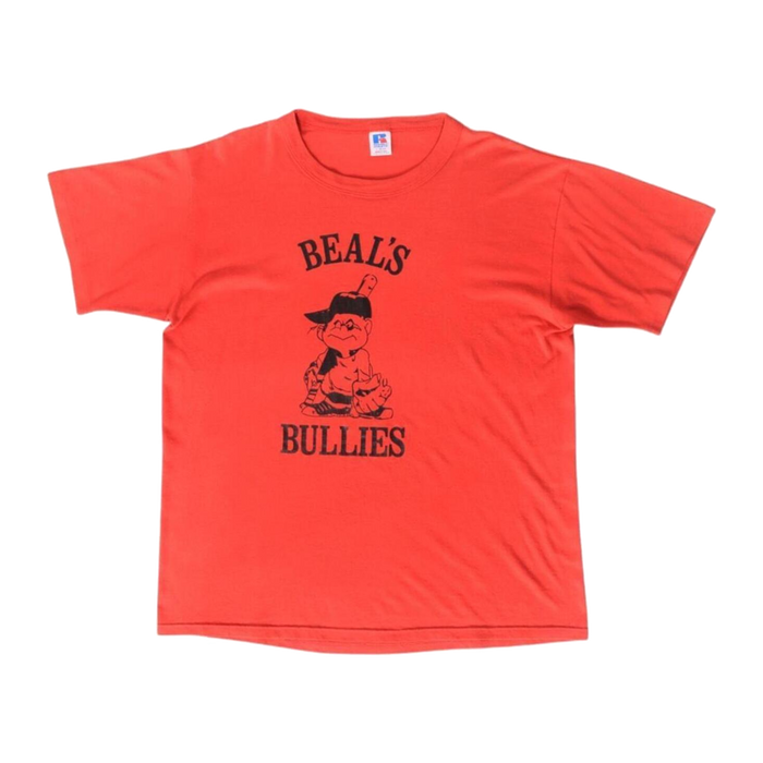 Beal's Bullies 1990 Single Stitch Vintage T Shirt Red M