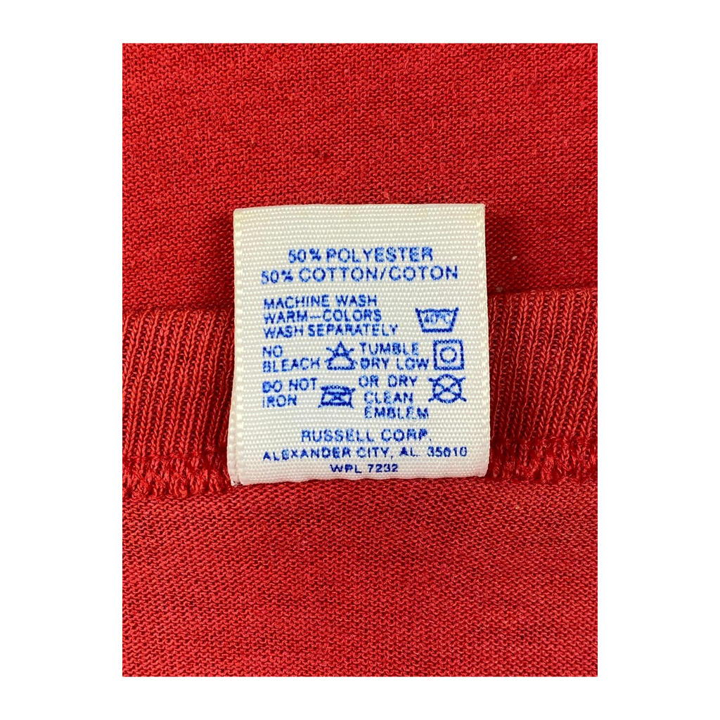 2089 Beal's Bullies 1990 Single Stitch Vintage T Shirt Red M