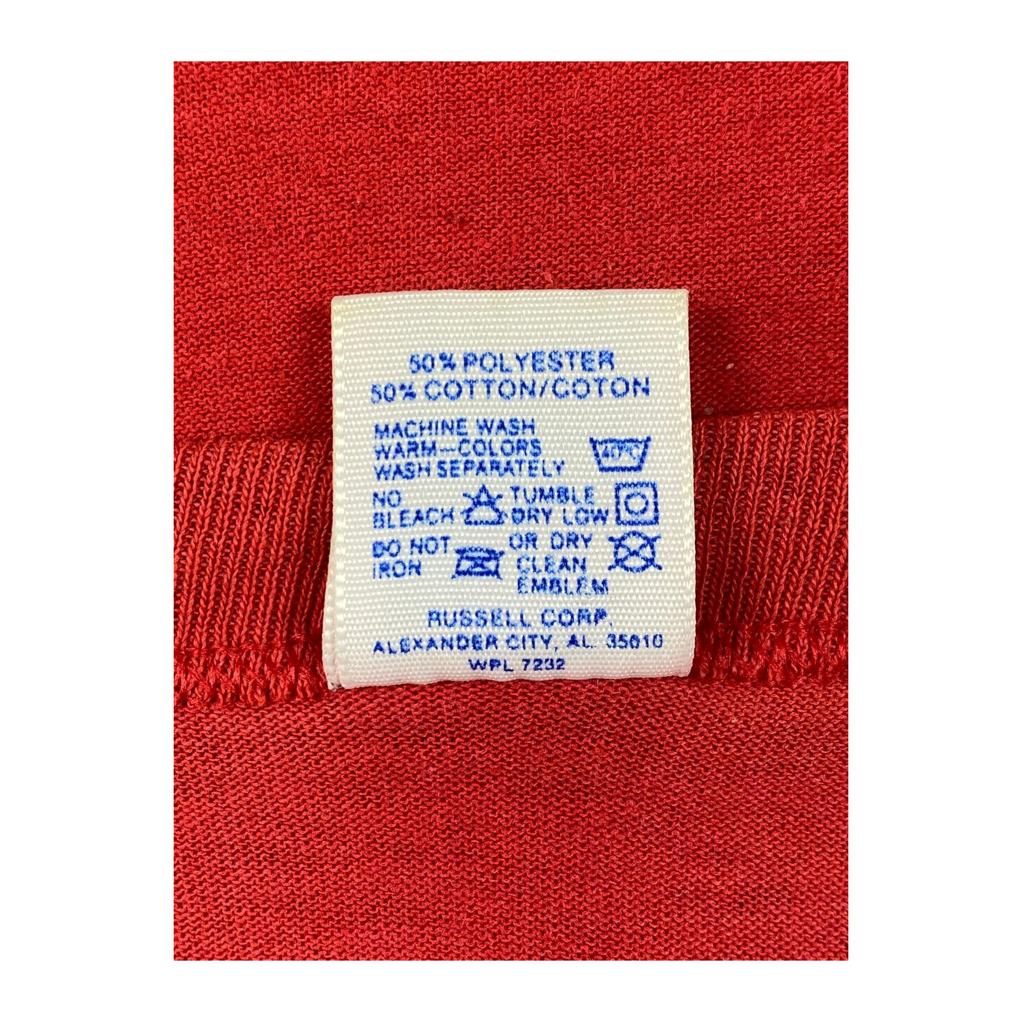 2089 Beal's Bullies 1990 Single Stitch Vintage T Shirt Red M