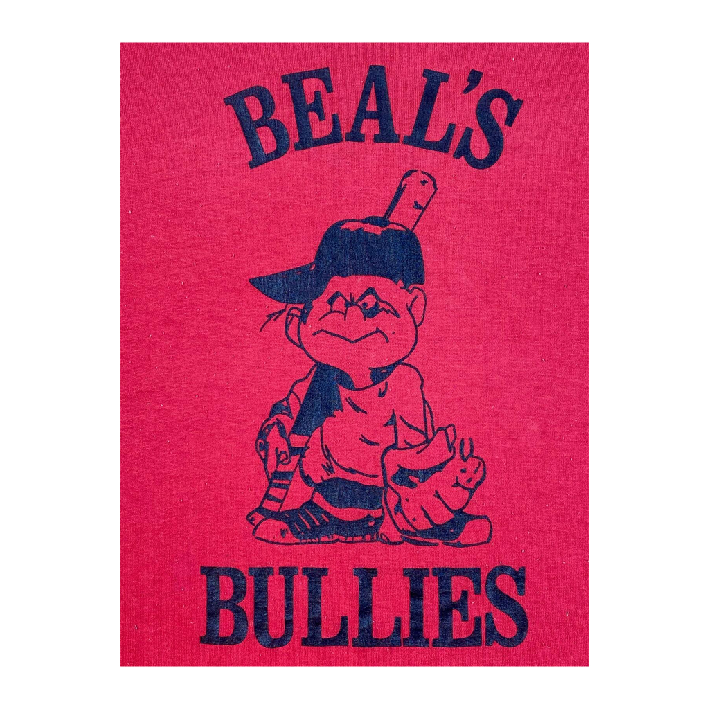 2089 Beal's Bullies 1990 Single Stitch Vintage T Shirt Red M