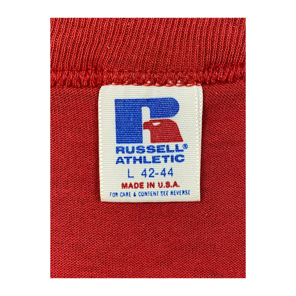 2089 Beal's Bullies 1990 Single Stitch Vintage T Shirt Red M