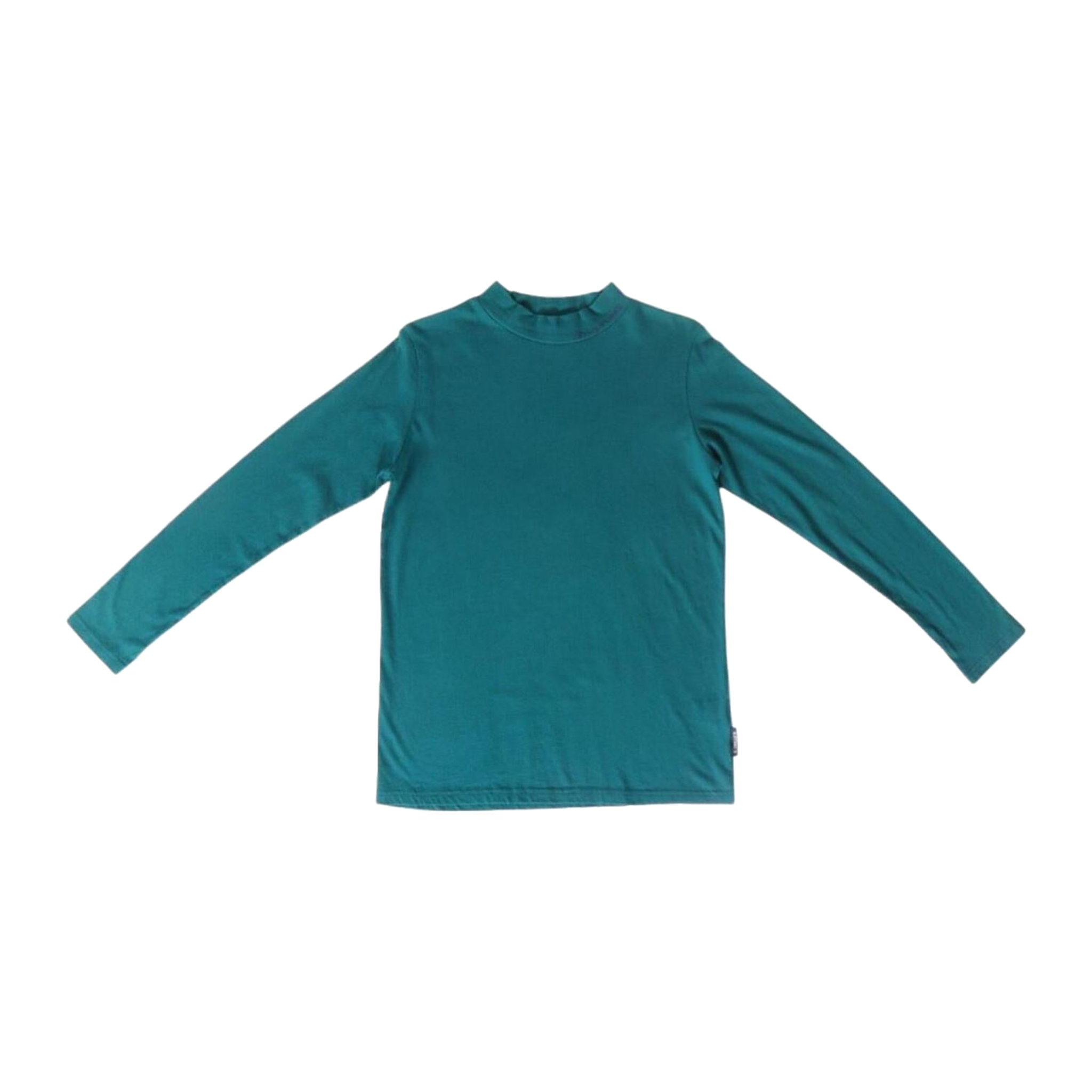2106 Drug Stores Japan Vintage Y2K Mock Neck Long Sleeve T Shirt Green S