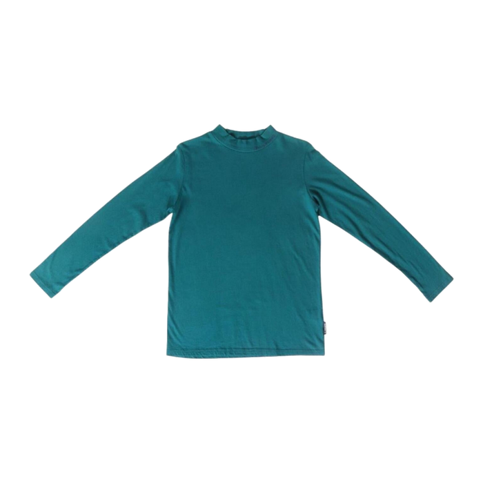 Drug Stores Japan Vintage Y2K Mock Neck Long Sleeve T Shirt Green S