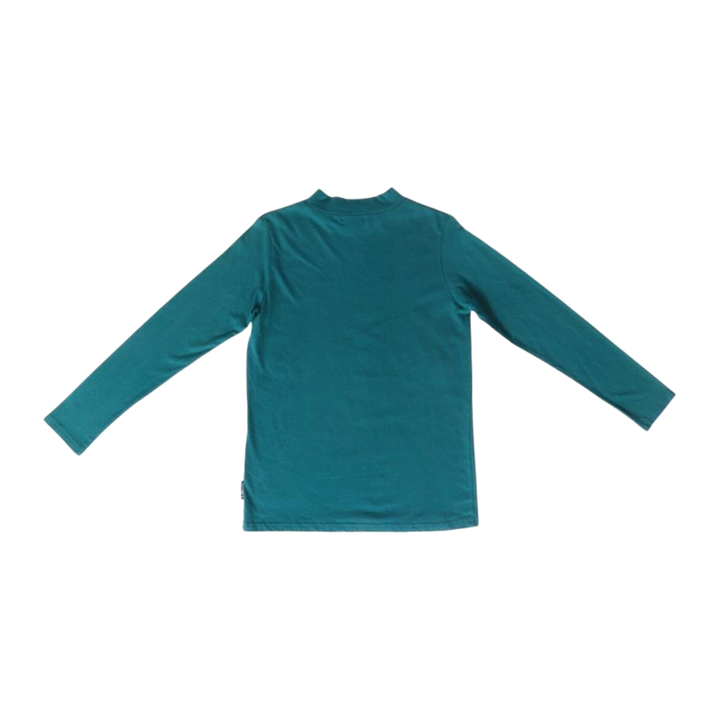 2106 Drug Stores Japan Vintage Y2K Mock Neck Long Sleeve T Shirt Green S