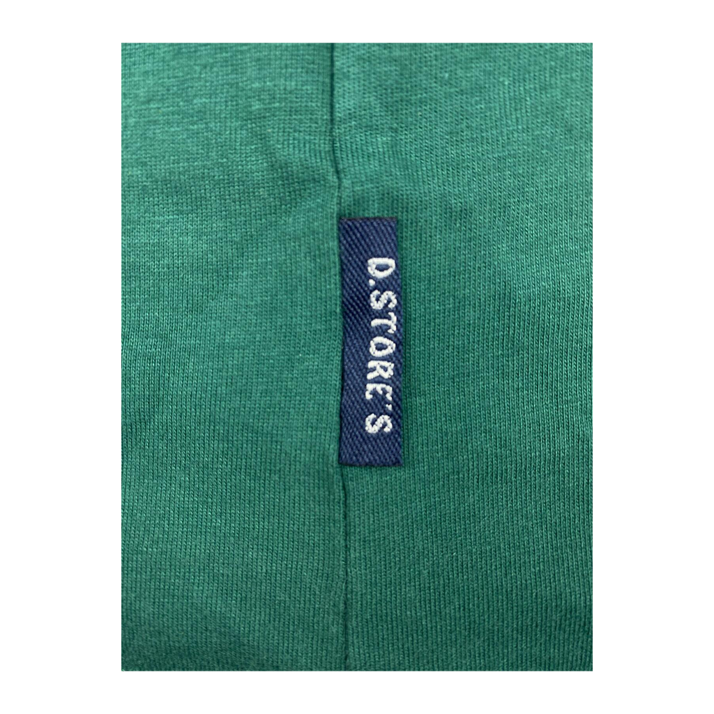2106 Drug Stores Japan Vintage Y2K Mock Neck Long Sleeve T Shirt Green S