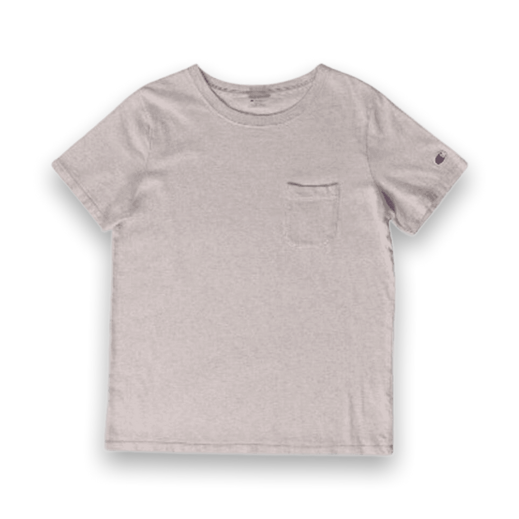 Vintage Champion 90s Front Pocket Grey Short Sleeve T Shirt Grey L