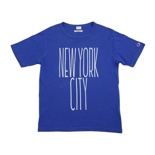 233 Champion Women's New York City Short Sleeve T Shirt Blue L