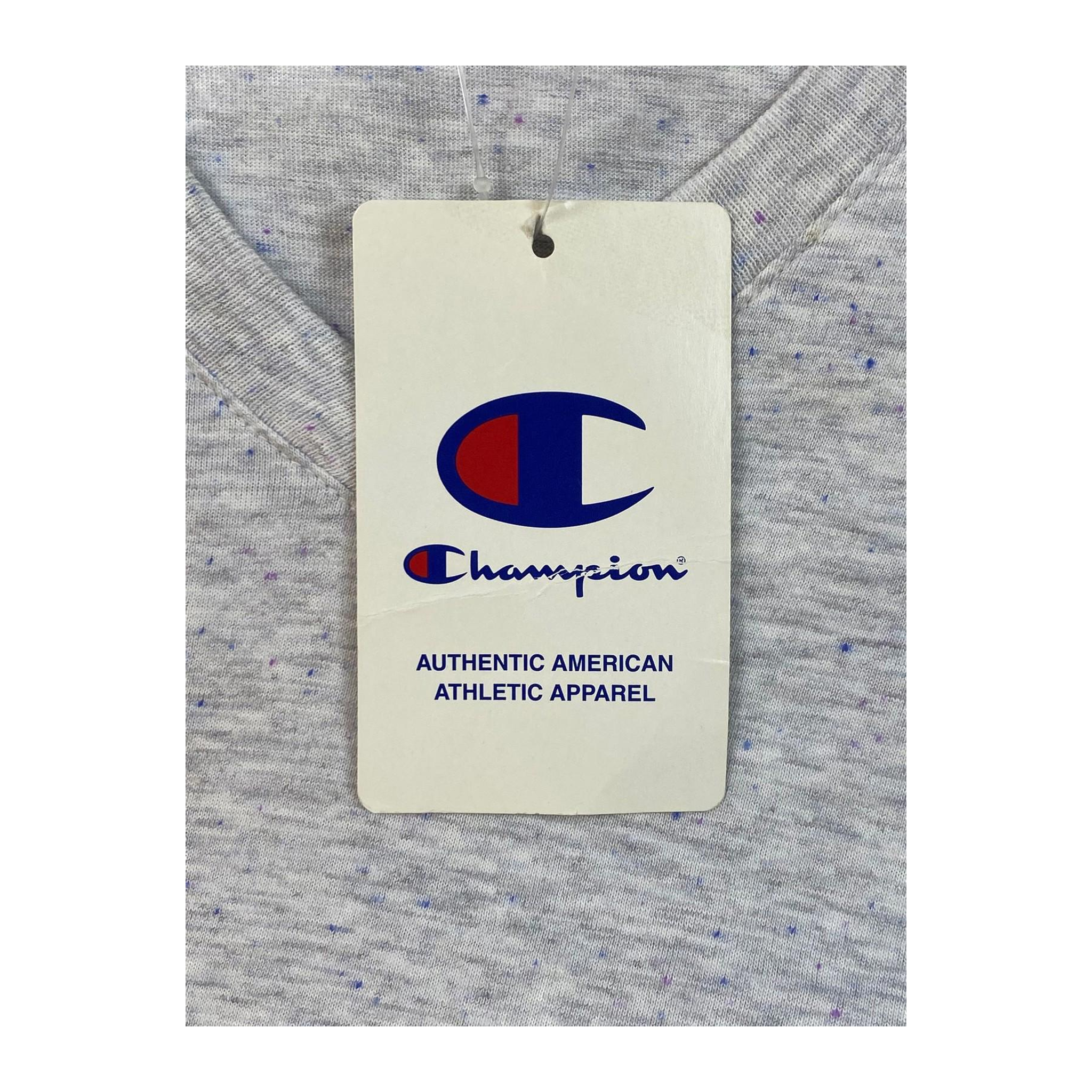 1926 Champion New with Tag V Neck Short Sleeve T Shirt M Grey