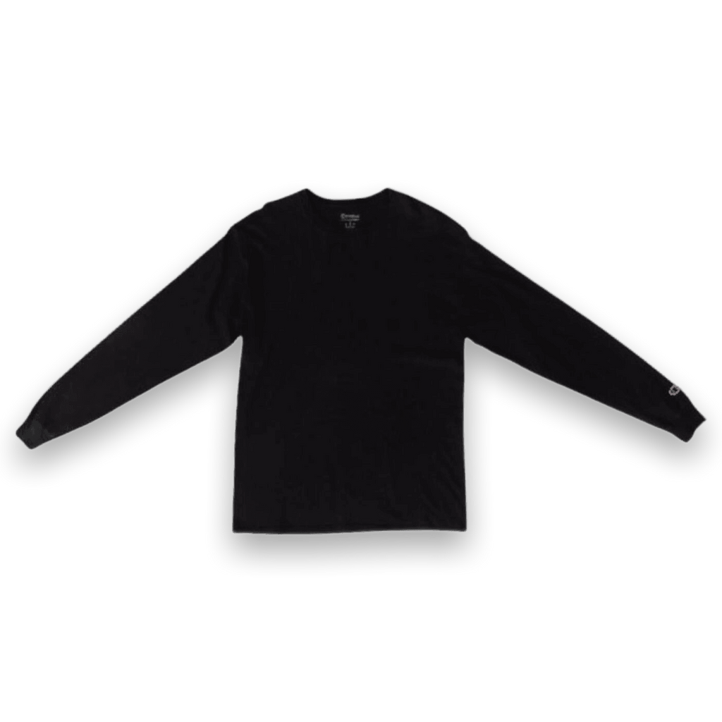 Vintage Champion Long Sleeve T Shirt Black M
