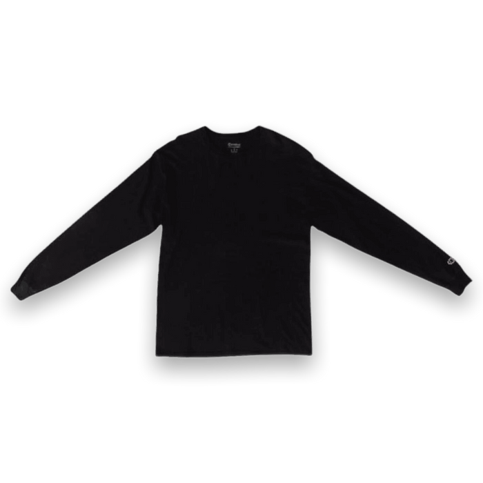 Vintage Champion Long Sleeve T Shirt Black M