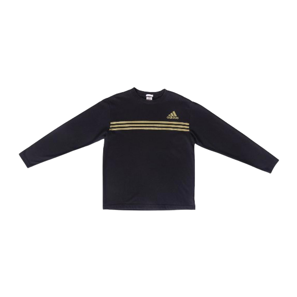 1756 Adidas Sportswear 3 Stripe ClimaLite Long Sleeve T Shirt L