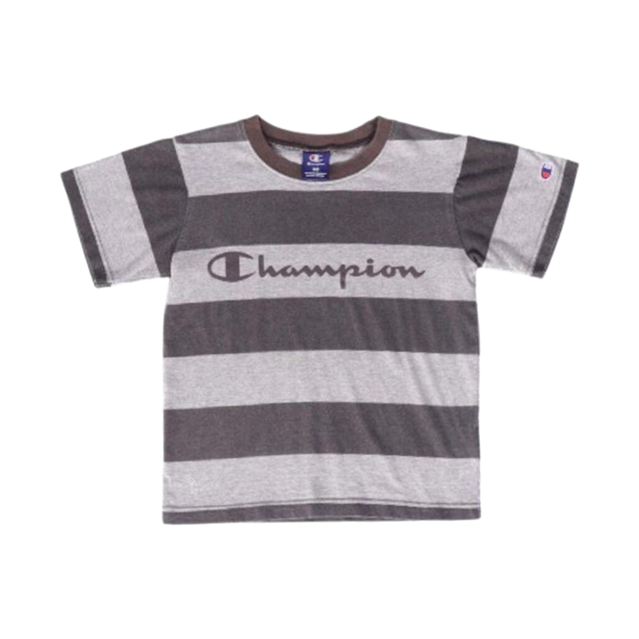 1913 Champion Striped Rugby Short Sleeve Shirt Grey Youth S