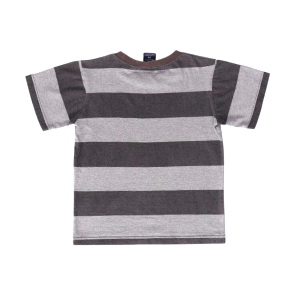 1913 Champion Striped Rugby Short Sleeve Shirt Grey Youth S