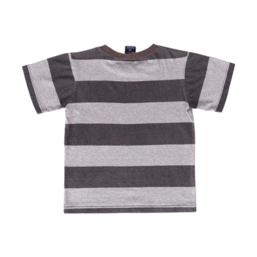 1913 Champion Striped Rugby Short Sleeve Shirt Grey Youth S