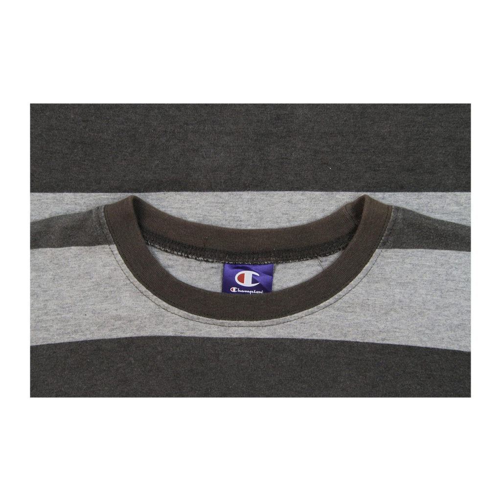 1913 Champion Striped Rugby Short Sleeve Shirt Grey Youth S