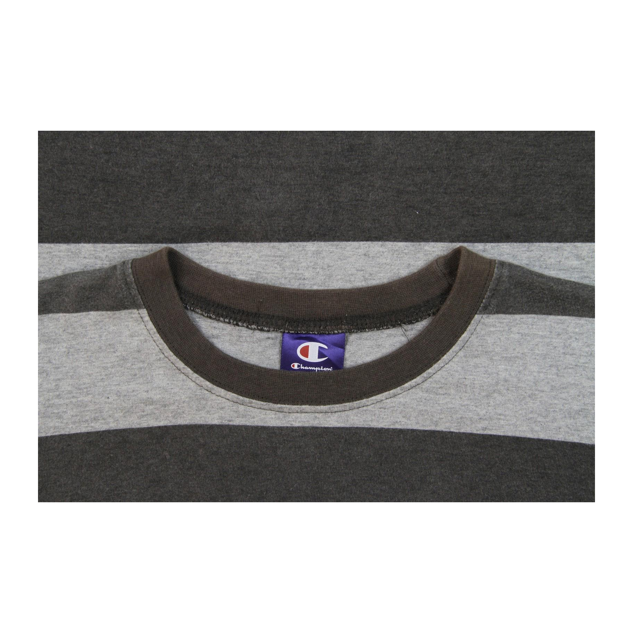 1913 Champion Striped Rugby Short Sleeve Shirt Grey Youth S