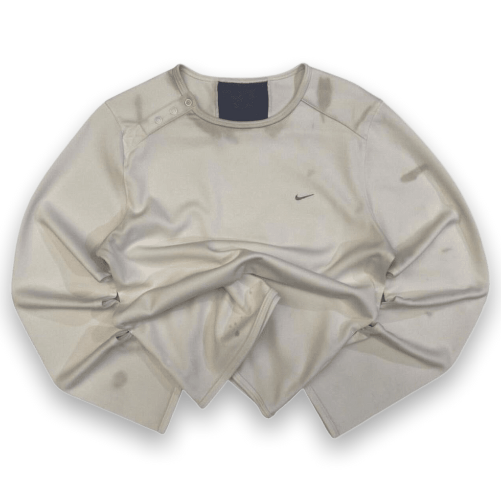 Nike Long Sleeve Athletic Shirt White S