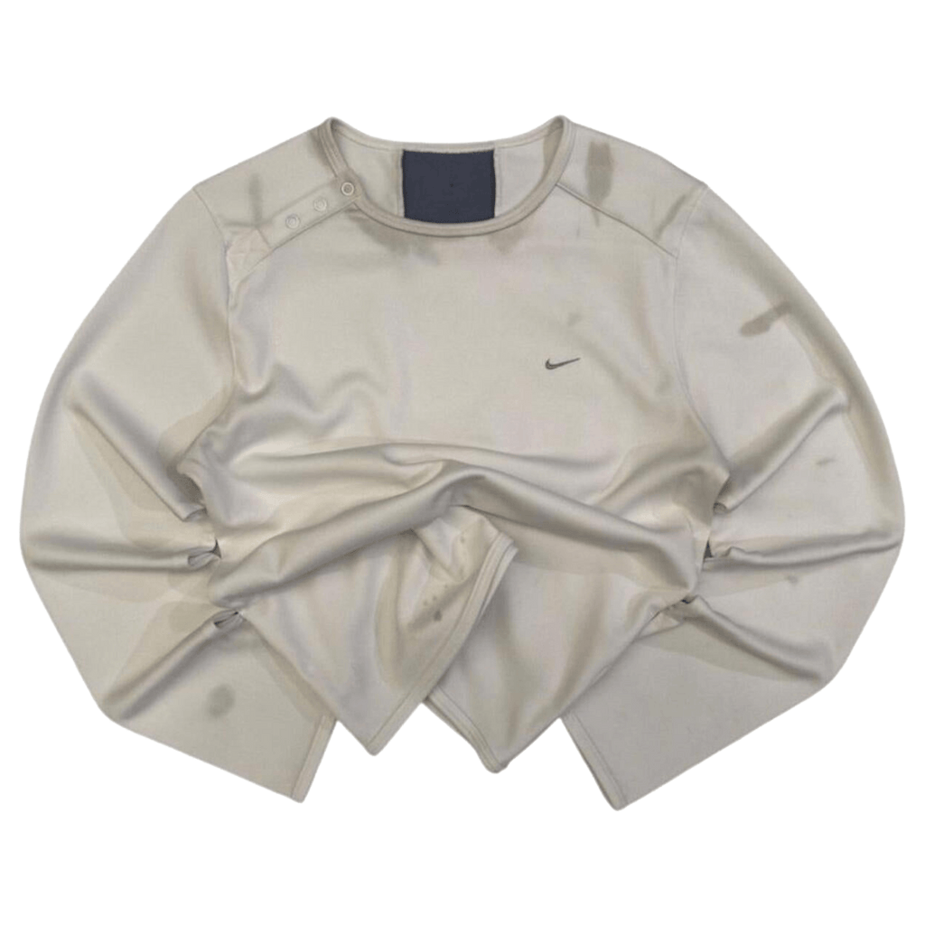 Nike Long Sleeve Athletic Shirt White S