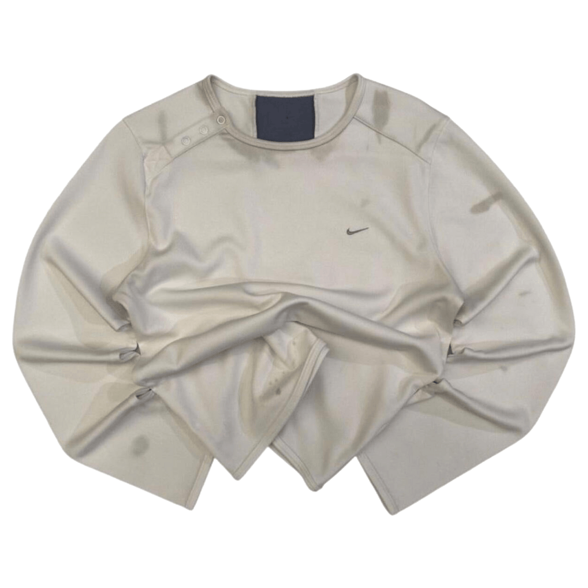 Nike Long Sleeve Athletic Shirt White S