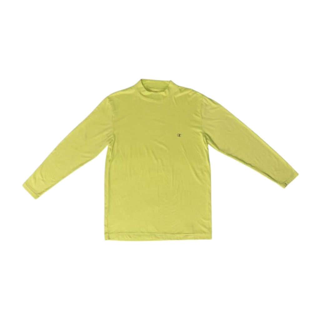 1755 Champion Lime Green Long Sleeve Compression Base Layer T Shirt Lime Green L