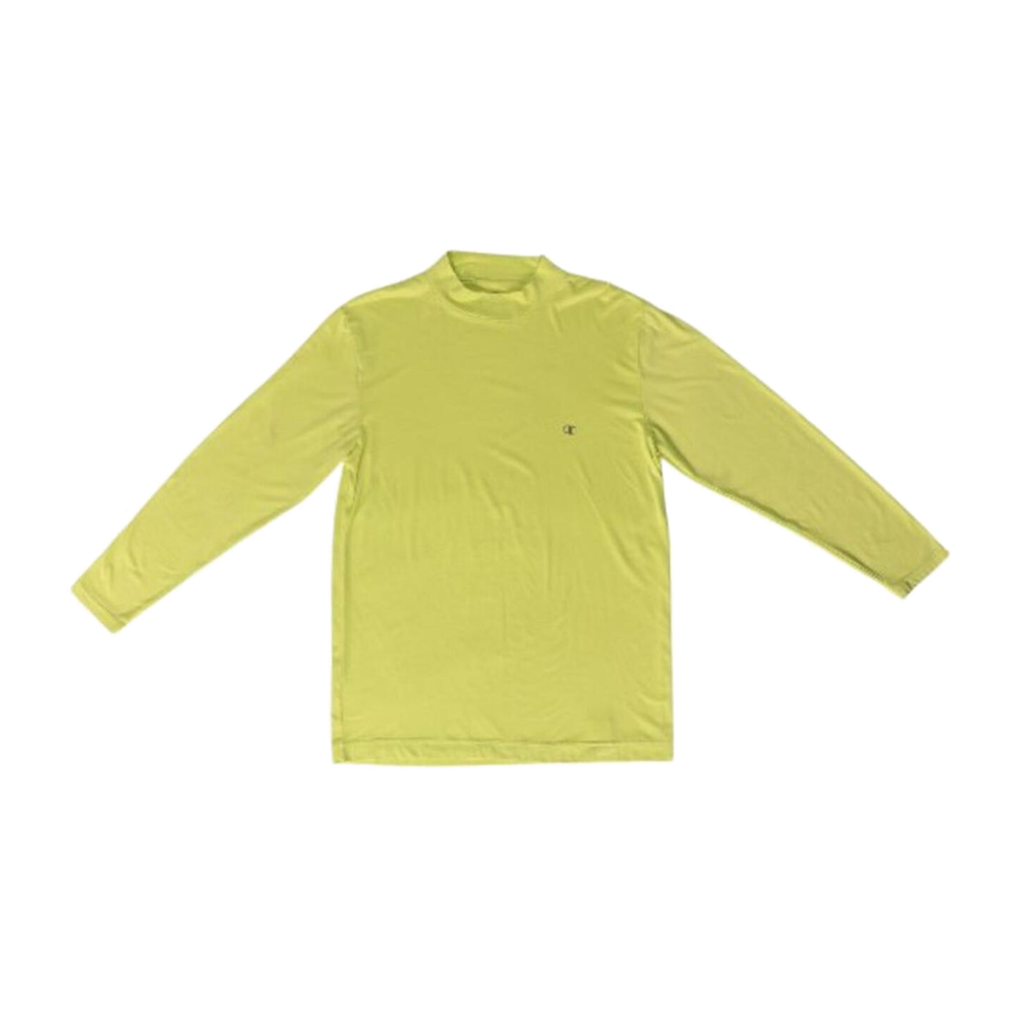 1755 Champion Lime Green Long Sleeve Compression Base Layer T Shirt Lime Green L
