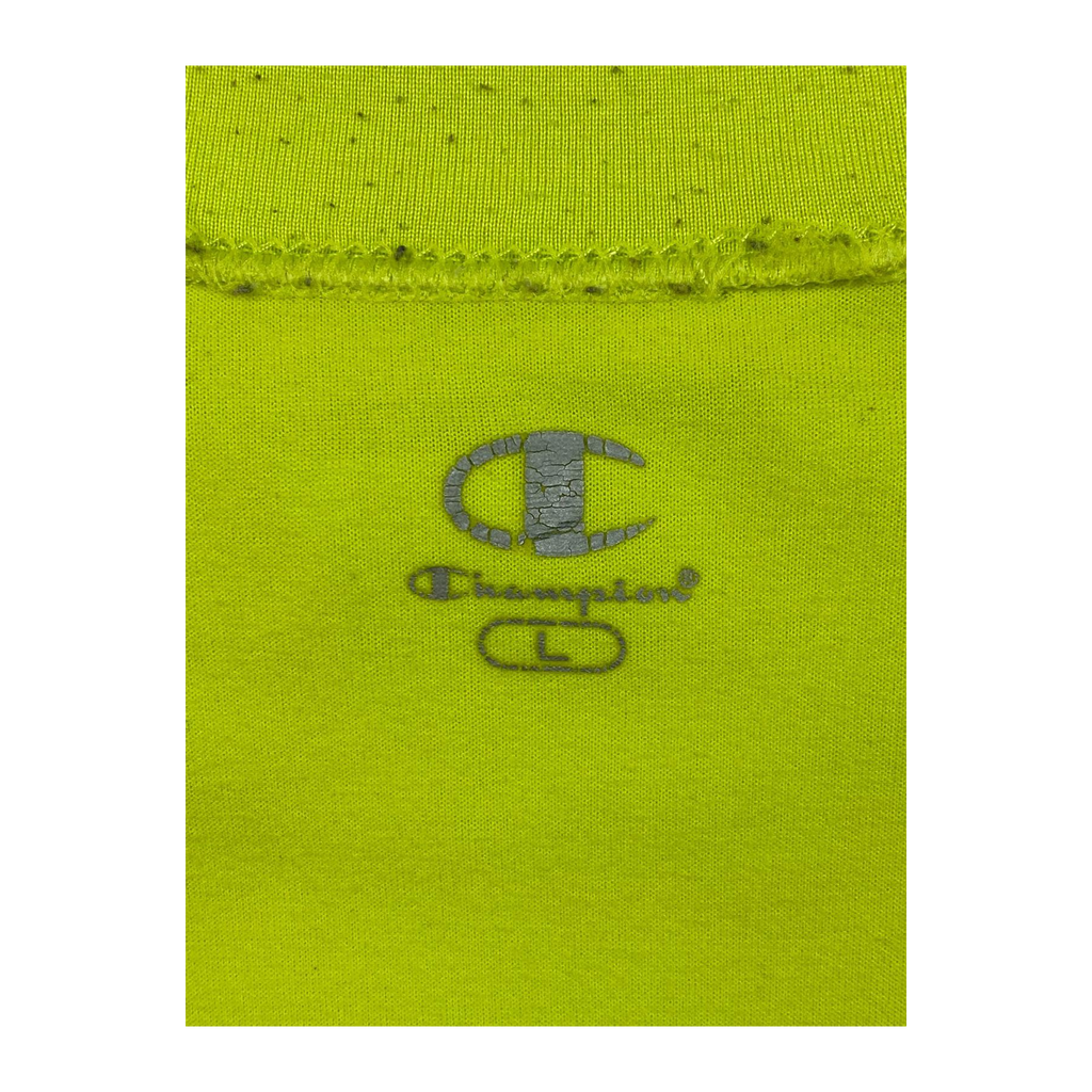 1755 Champion Lime Green Long Sleeve Compression Base Layer T Shirt Lime Green L