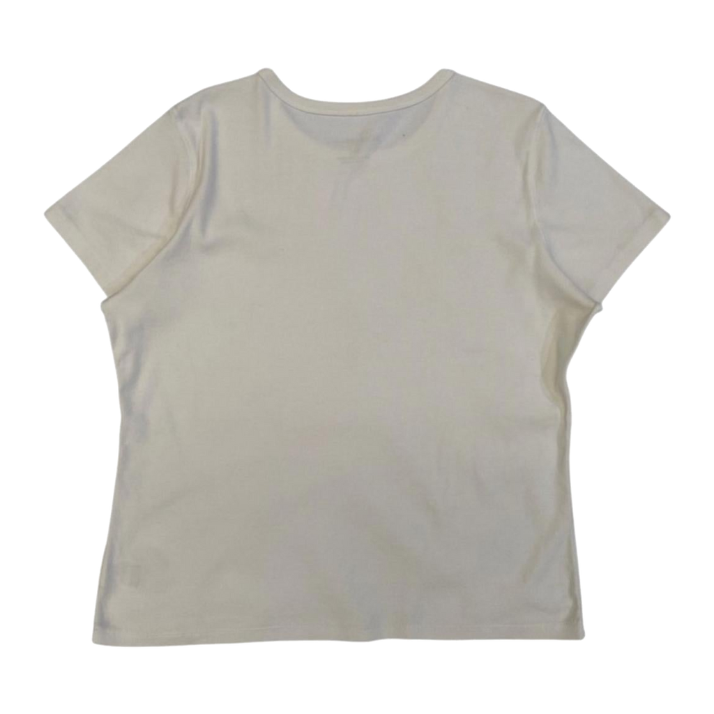 258 Eddie Bauer Short Sleeve T Shirt White XL