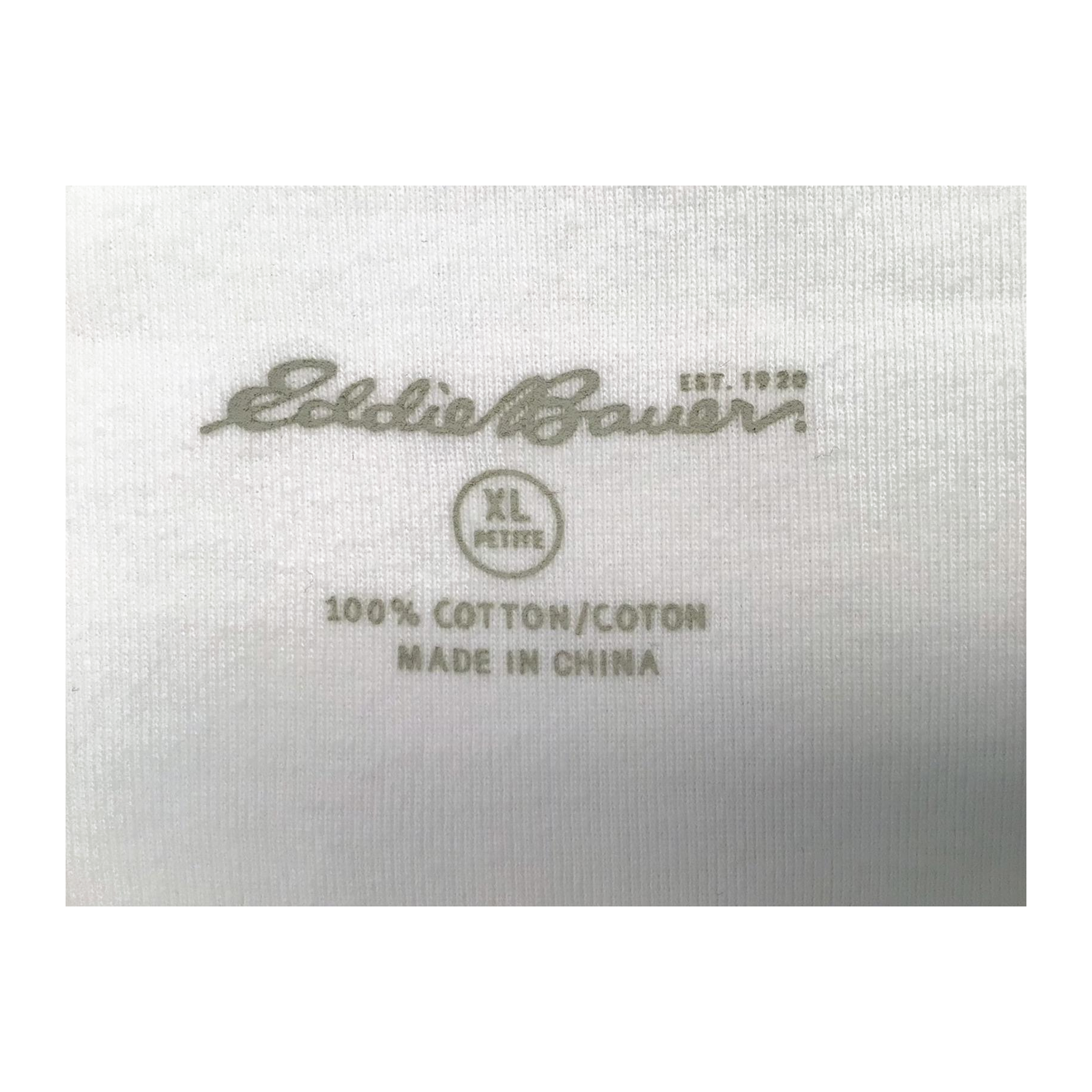 258 Eddie Bauer Short Sleeve T Shirt White XL