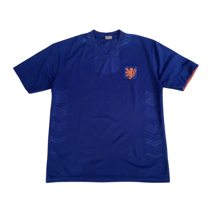 Around the World Asia Y2K Vintage Athletic Soccer Shirt Blue L