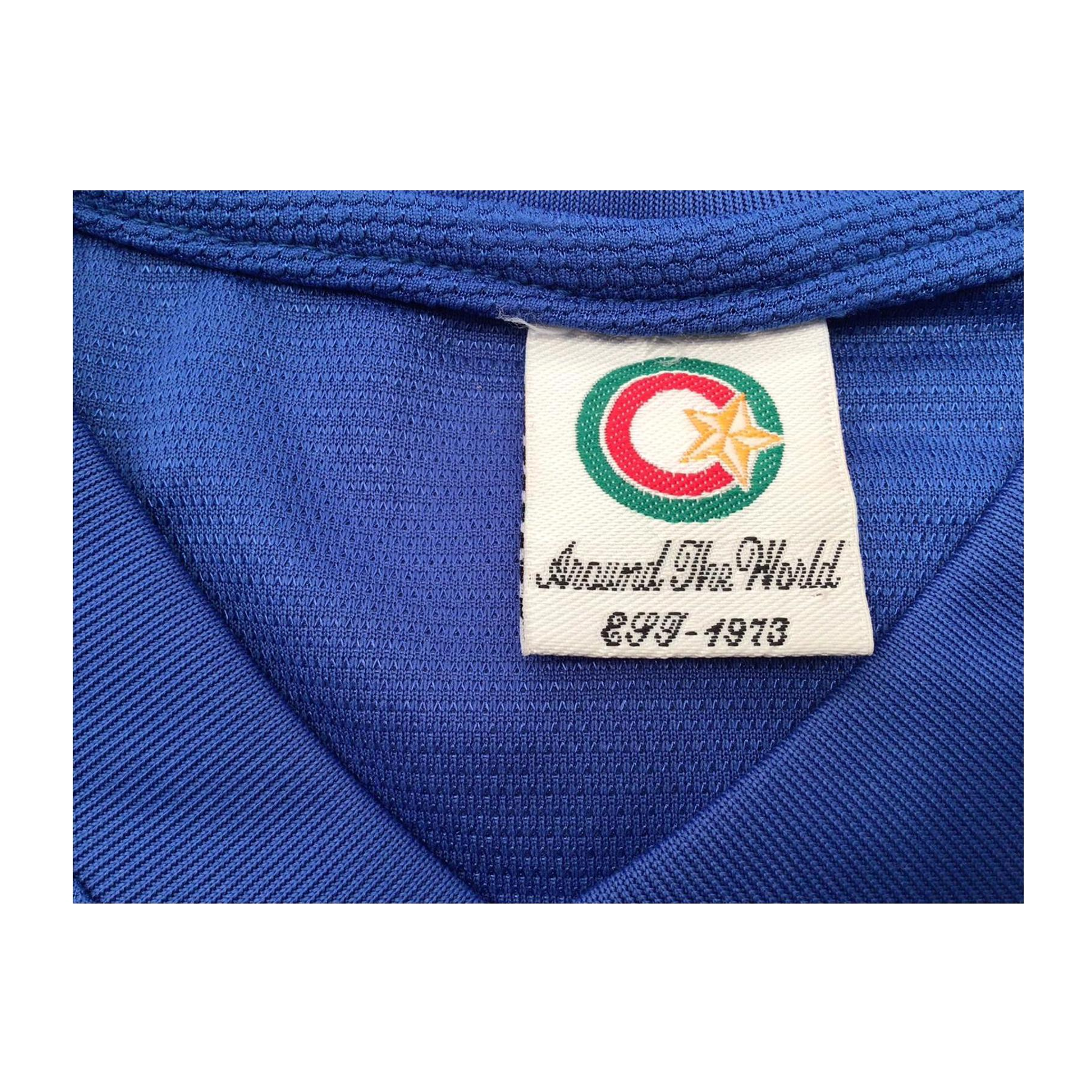 3666 Around the World Asia Y2K Vintage Athletic Soccer Shirt Blue L