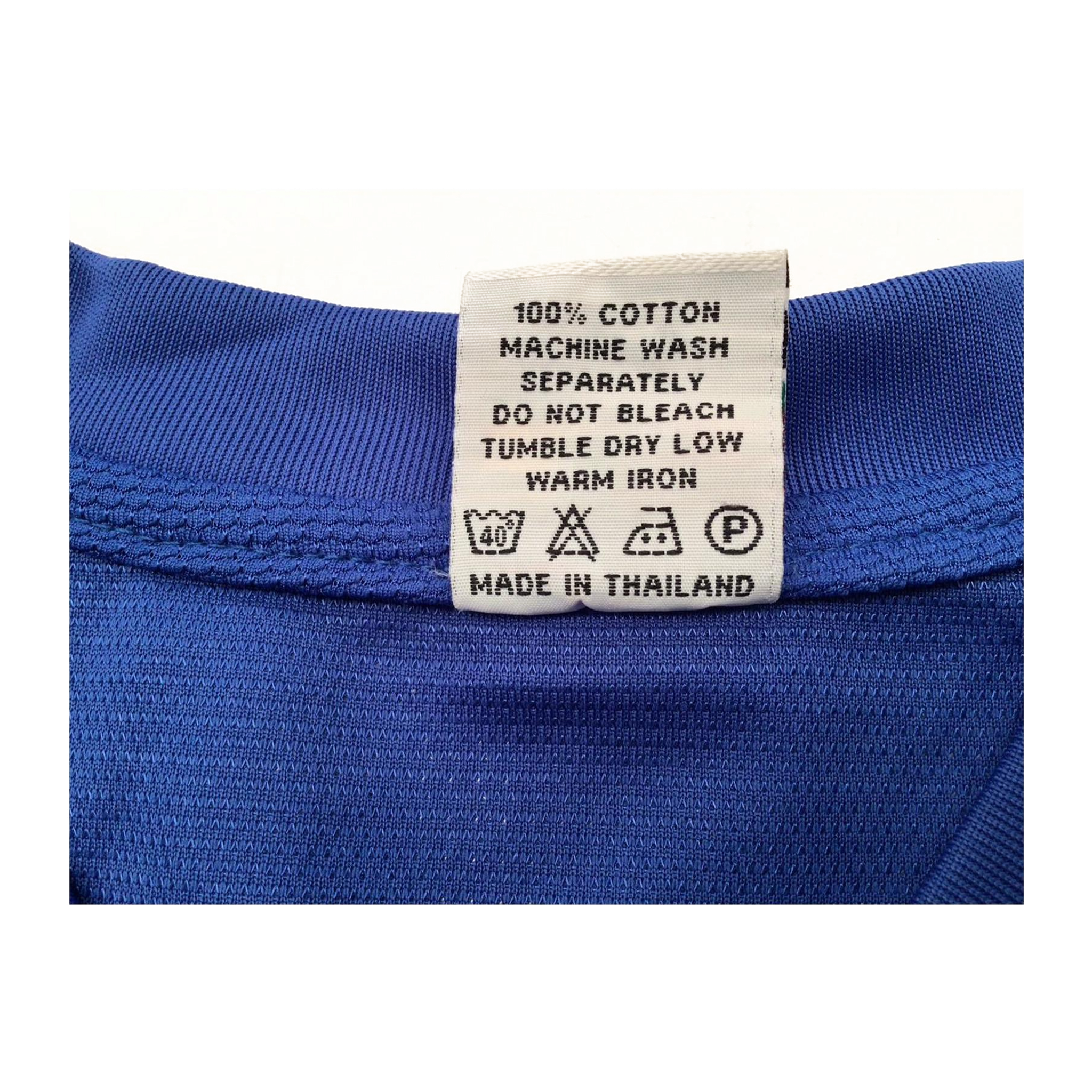 3666 Around the World Asia Y2K Vintage Athletic Soccer Shirt Blue L
