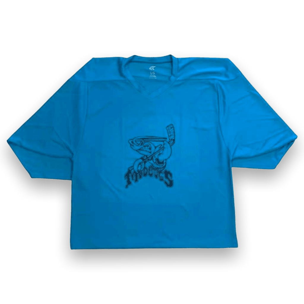 Mudbugs Hockey V-Neck Jersey Teal Unisex L