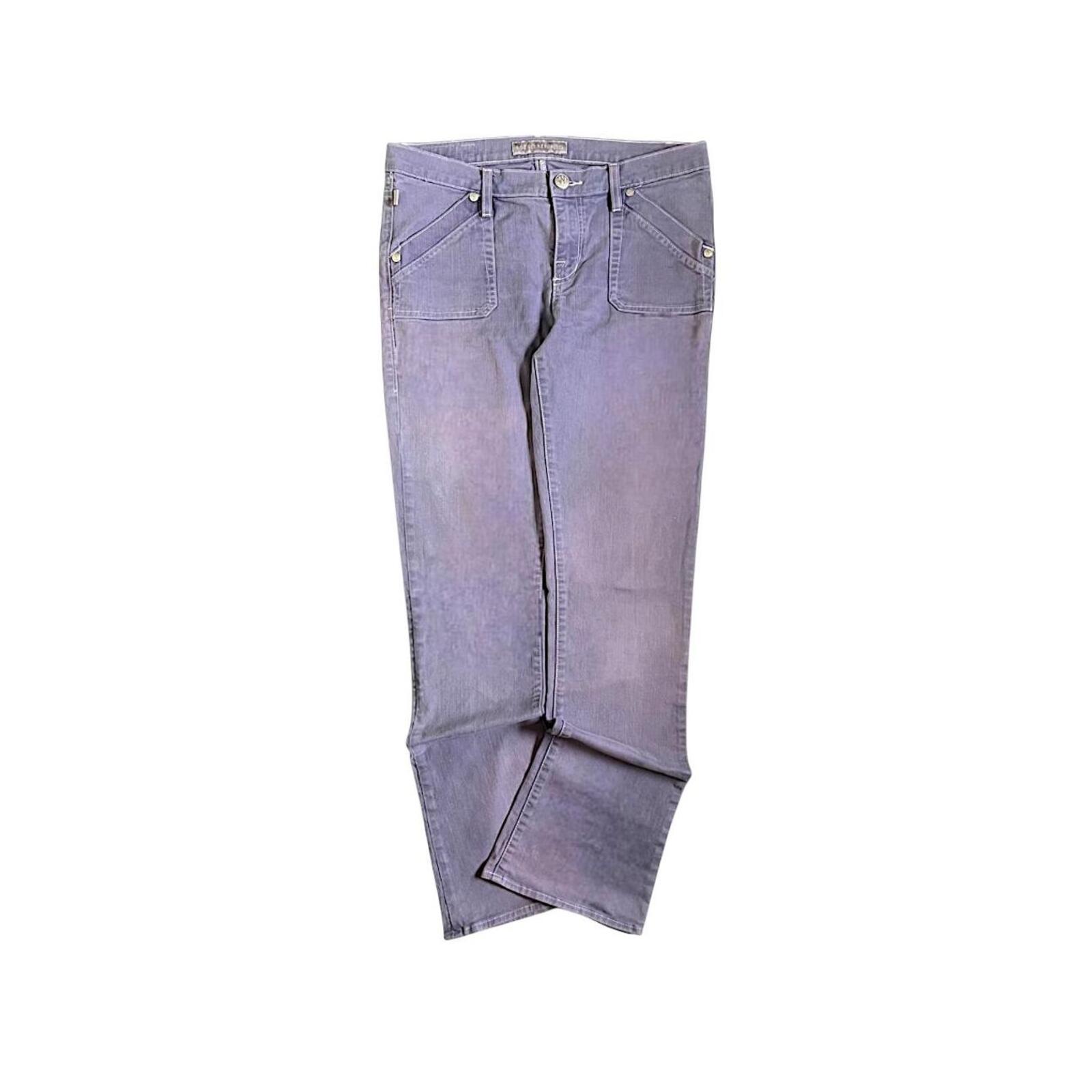 Rock & Republic Women's Edie Micro Flare Denim Lavender Y2K Vintage UK10