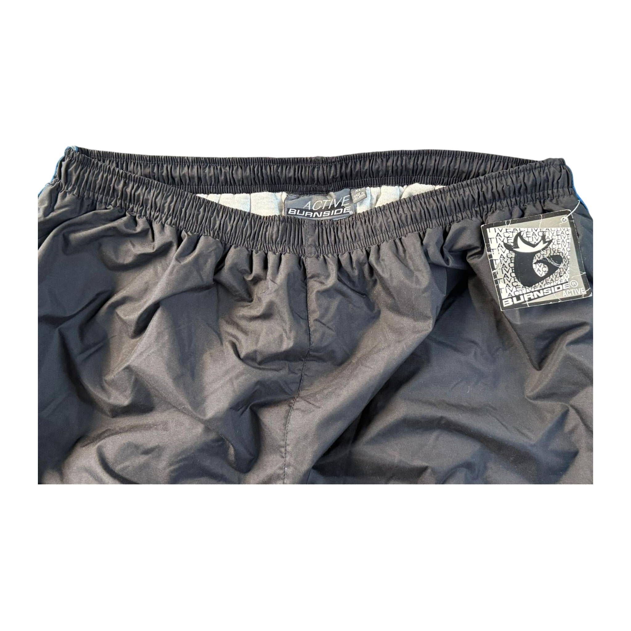 7778 Burnside 2003 Baggy Hip Hop Double Layer Winter Track Pants Black XL New W Tags
