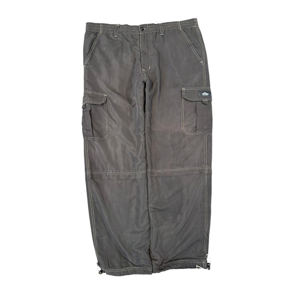 2579 First Down Double Layer Winter Track Pants Black M