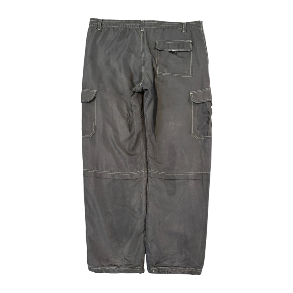 2579 First Down Double Layer Winter Track Pants Black M