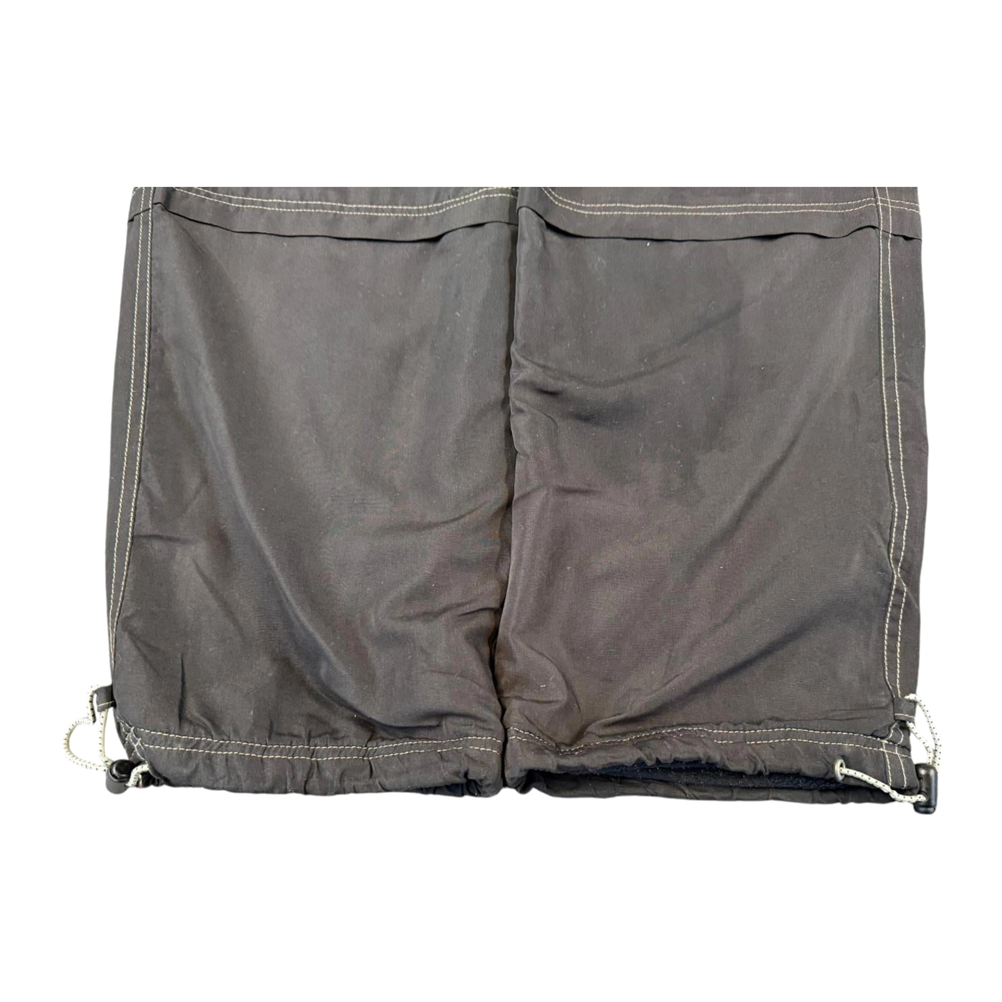 2579 First Down Double Layer Winter Track Pants Black M